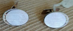 Tradera Manschettknappar<2 st manschettknappar .. silver 830, svensktillv // oanvända