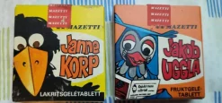 Tradera Varuförpackningar<2 st Mazetti-askar med Janne Korp & Jakob Uggla