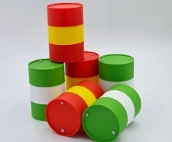 Tradera 6 st oljefat i skala 1/14^ Skalamodeller