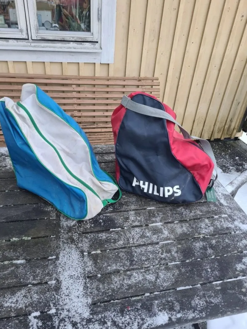 Tradera Långfärdsskridskor<2 st Skridskopåsar Pjäxbags Philips