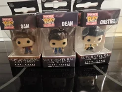 Tradera 3 st Supernatural Pocket Pop Keychain - Sam, Dean & Castiel^ Filmmemorabilia