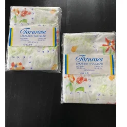 Tradera 2 st Törnrosa Lakansset i två delar - 150x210 cm & 50x60 cm Vintage^ Hemtextil