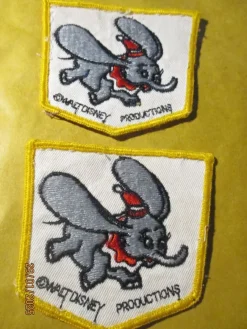 Tradera 2 ST TYGMÄRKEN BAMBI WALT DISNEY PRODUCTIONS^ Disney