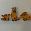 Tradera Magneter<3 st Unika katt Magnetfigurer