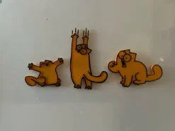 Tradera Magneter<3 st Unika katt Magnetfigurer