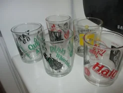 Tradera 5 st Whiskyglas - Queen Anne, Vat 69, White Horse. Retro 70-talet> Glas