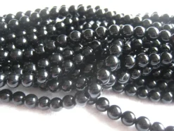 Tradera 1 sträng Onyx svart 6mm^ Smyckestillverkning