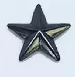 Tradera Smyckestillbehör<8 stycken nitar, stjärna, pentagram. Gun metal (13 * 4 mm).