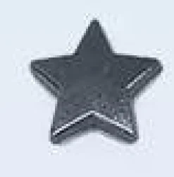 Tradera Smyckestillbehör<6 stycken nitar, stjärna, pentagram. Gun metal (11 mm).