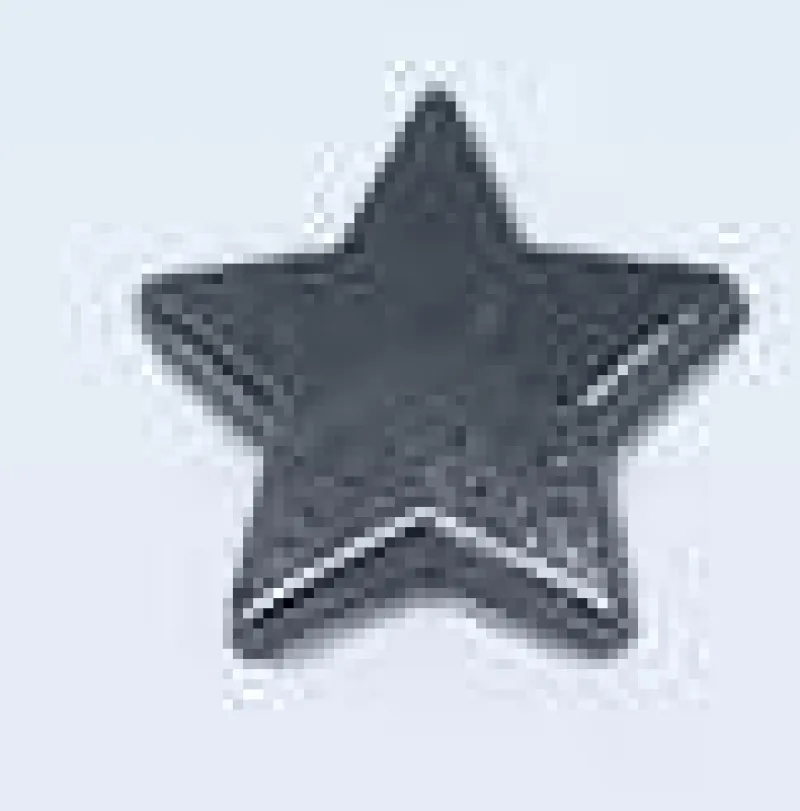 Tradera Smyckestillbehör<6 stycken nitar, stjärna, pentagram. Gun metal (11 mm).