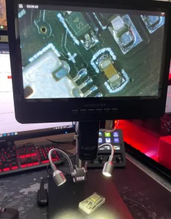 Tradera 10 tums 2160P 2000X Ultra HD HDMI digitalt mikroskop med 3 linser,nästan helt ny^ Mikroskop