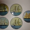 Tradera 5 underlägg coasters skepp marint^ Båtar