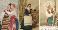 Tradera Allmänna Motiv<3 vackra folkdräktskort från ca 1905-07