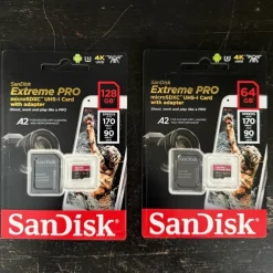 Tradera 2 x nya SanDisk Extreme PRO microSDXC-kort (64GB & 128GB) med adapter^ Kameratillbehör