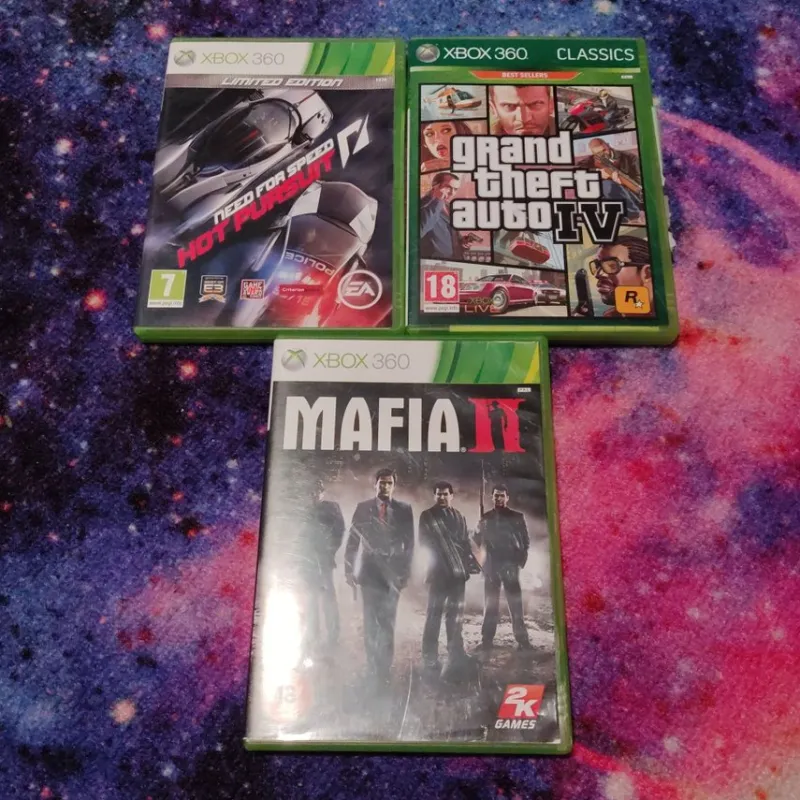 Tradera Xbox<3 Xbox 360 spel: Need for Speed Hot Pursuit, Grand Theft Auto IV, Mafia II