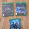 Tradera Xbox<3 Xbox One spel: Shadow of War, Star Wars Battlefront II och Resident Evil 2