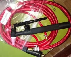 Tradera 120A TIG-svetsbrännare med 3 m flexibel kabel, 8 mm snabbkoppling, luftkylning> Svetsning & Lödning