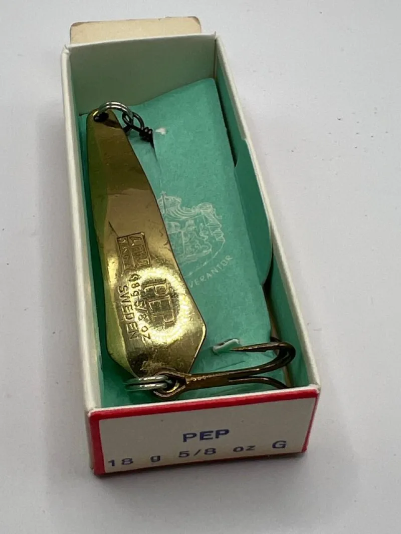 Tradera Fiske<ABU PEP 18g G mint in box