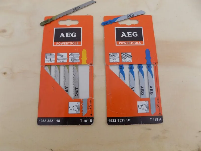 Tradera AEG sågblad T2 st metall + trä T101B & T118A.> Maskiner