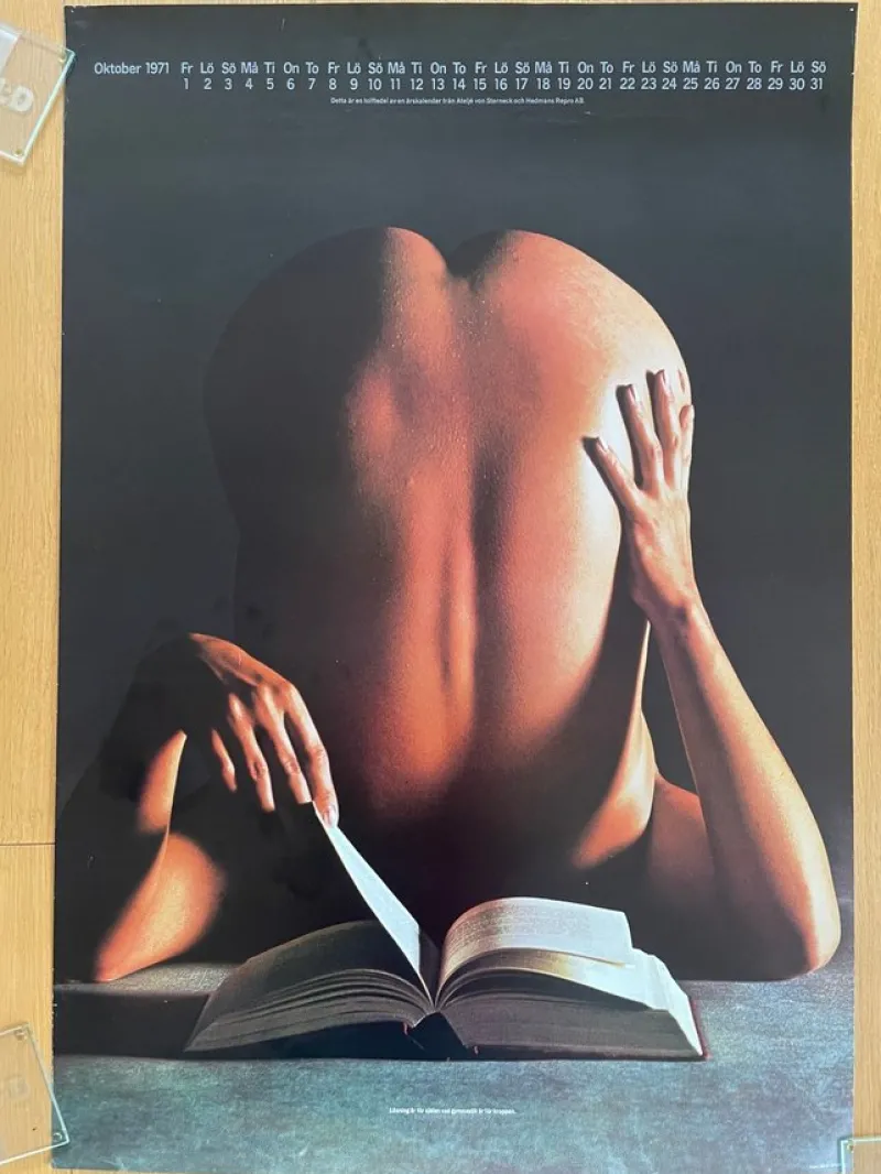 Tradera Affisch LÄSNING ÄR FÖR SJÄLEN..... 58x84 Sv orig 1971^ Affischer