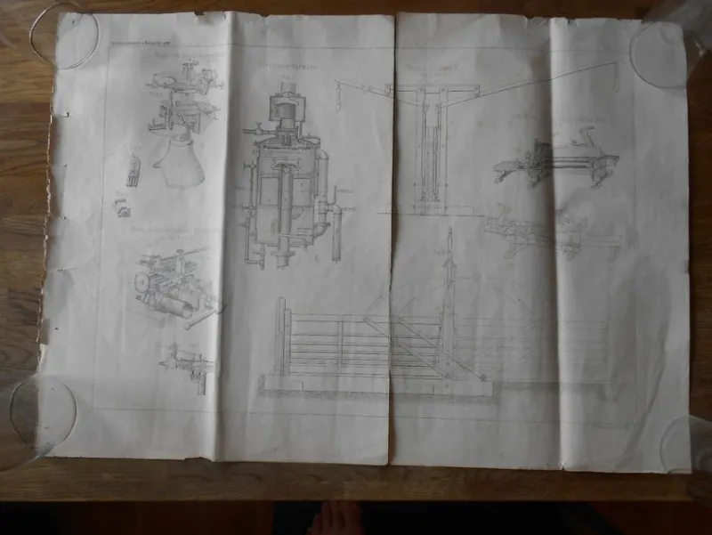 Tradera Affisch Olika maskiner Världsutställningen i Filadelfia 1876^ Affischer