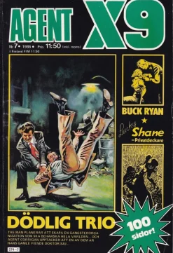 Tradera Agent X9 Nr 7 / 1986> Svenska Serier