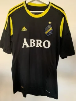 Tradera Fotboll<AIK Matchtröja Adidas svart, storlek L