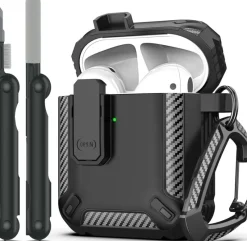 Tradera Mobiltillbehör<AIRPOD AIR POD SKAL SKYDD FODRAL INKL RENGÖRINGSPENNA RENGÖRING PENNA ANTI DROP