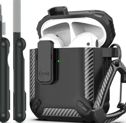 Tradera Mobiltillbehör<AIRPOD AIR POD SKAL SKYDD FODRAL INKL RENGÖRINGSPENNA RENGÖRING PENNA ANTI DROP