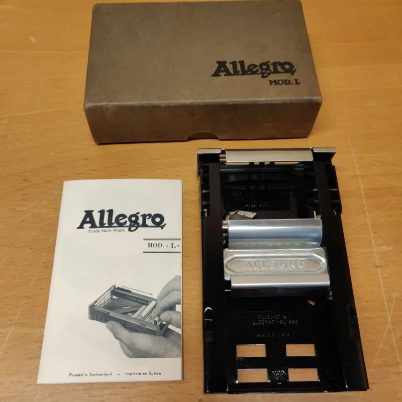 Tradera Rakning<Allegro Model L rakbladsslip - Made in Switzerland