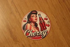 Tradera Skyltar<Aluminium / Plåtskylt - Pinuppa körsbär