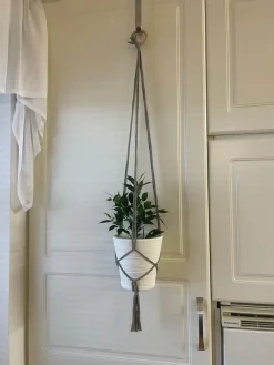 Tradera Övrigt Till Trädgård<ampel, makramé, plant hanger, grå