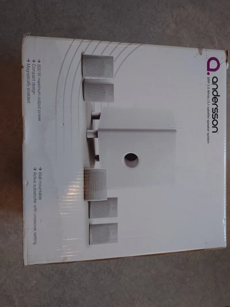 Tradera Andersson SRP 2.5 White 5.1-högtalarsystem^ Högtalare