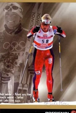 Tradera Anita Moen - OS-silver 1994 - Längdskidor^ Autografer
