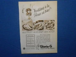 Tradera Reklamprylar<Annons Gloria-G Margarin