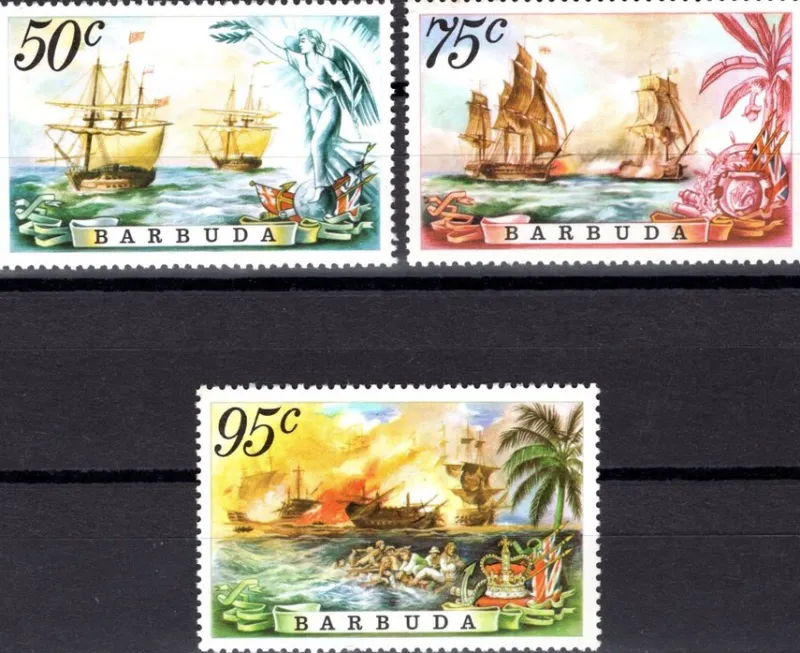 Tradera Antigua & Barbuda 1975 Båtar MNH^ Sydamerika & Karibien