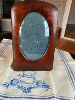 Tradera Antik oval träram för fotografi tidigt 1900-tal^ Ramar
