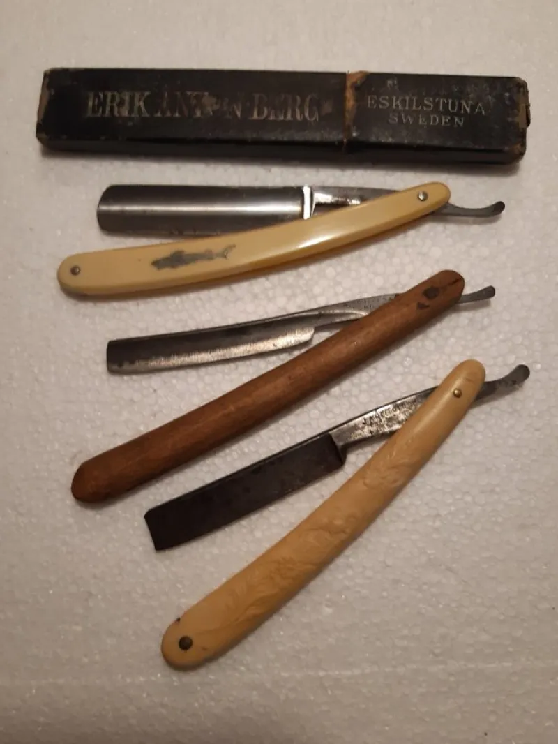 Tradera Rakning<Antik samling rakknivar