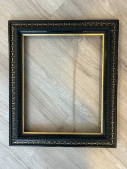 Tradera Antik svart och guld ram 35x41 cm^ Ramar