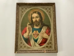 Tradera Antik tavla Jesus 1890-tal Kristus ikon gud Messias Yeshua> Ikoner & Religiösa Föremål