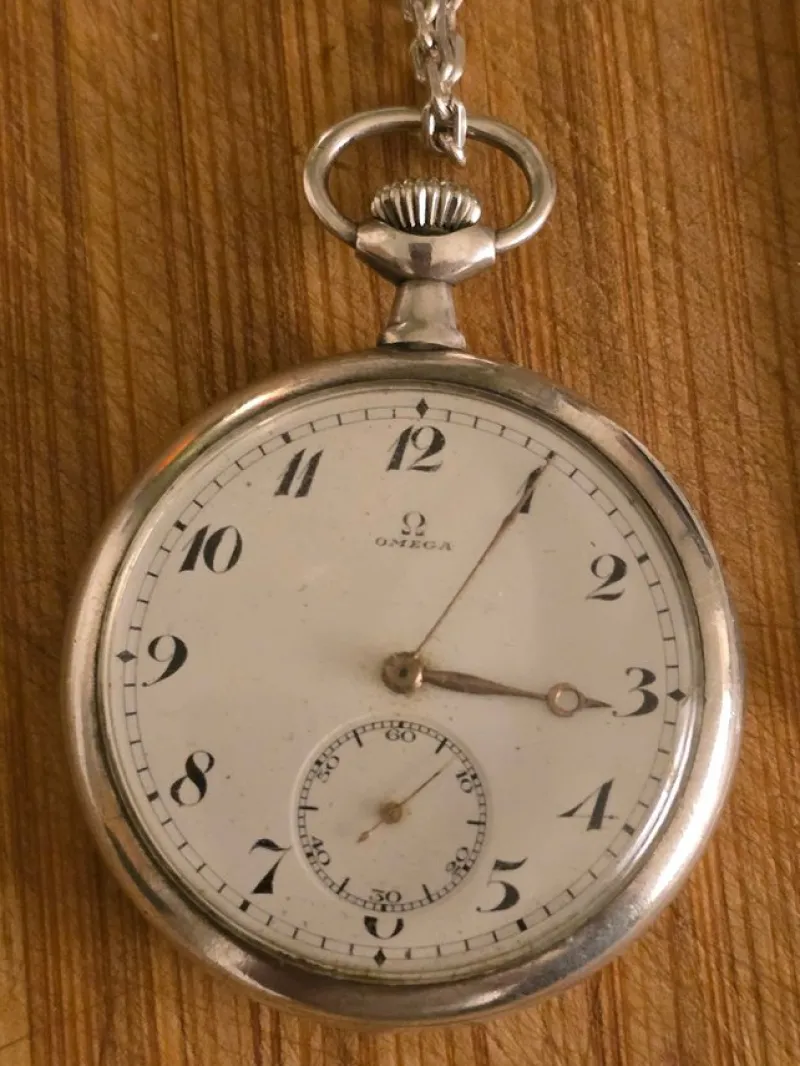 Tradera Antika Omega fickur i silver^ Fickur