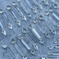 Tradera Antika prismor, 23 stycken vackra långa prismor med överprismor> Övrig Antik & Design