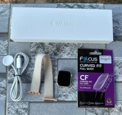 Tradera Smartwatches<Apple Watch Series 9 (GPS) - 41 mm - Beige Sportband A2978 - Batterihälsa 100%!