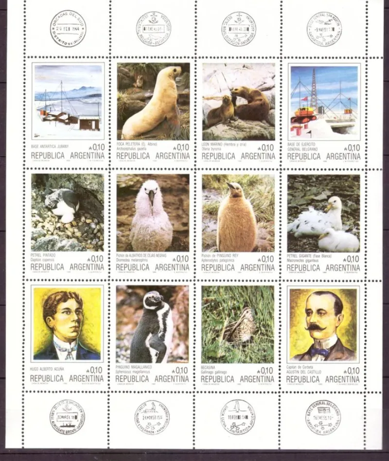 Tradera Argentina / Antarktis block xx^ Sydamerika & Karibien