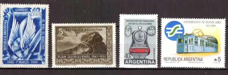 Tradera Argentina / Järnväg sats xx^ Sydamerika & Karibien