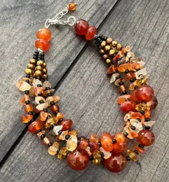 Tradera Armband<Armband - Tre längder - Stenar - 19 cm - 25.0 g - Super fynd!