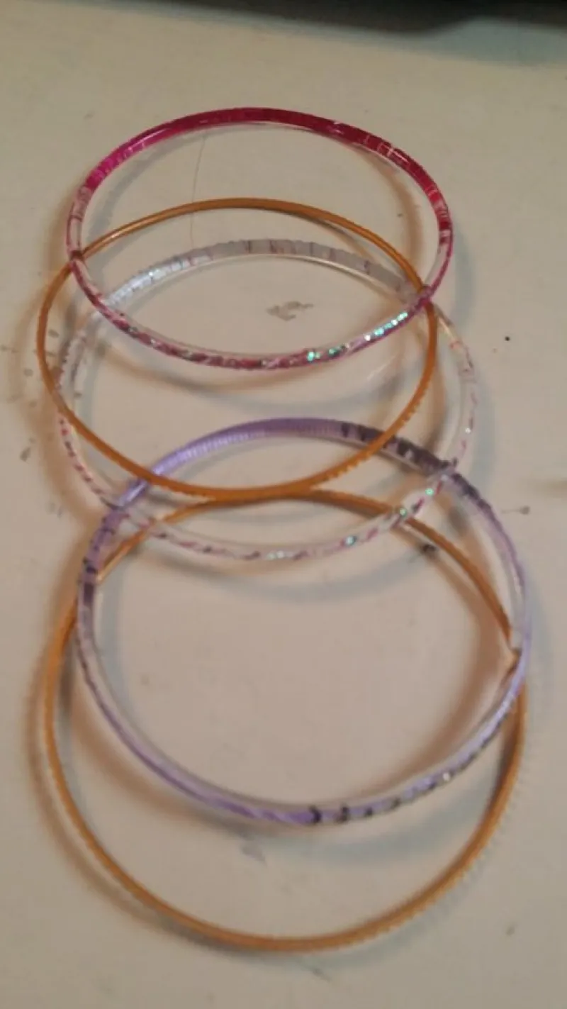 Tradera Armband<armband glitter retro