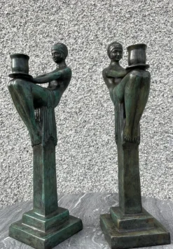 Tradera Art Deco Ljusstakar 1-par Art People Gallery Sweden> Övrig Antik & Design
