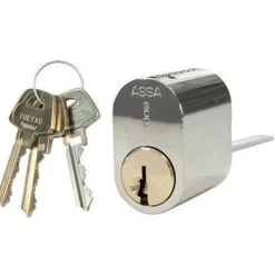 Tradera ASSA Cylinder d1301 3 st nycklar Nickel> Lås & Larm