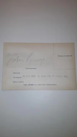 Tradera Autograf John Ljunggren OS-guld + Malte Mårtensson^ Autografer